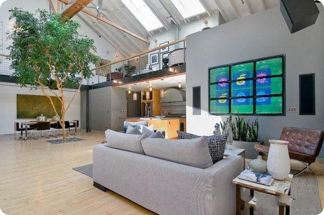 Стиль Лофт, квартира в Сан-Франциско (40 фото)