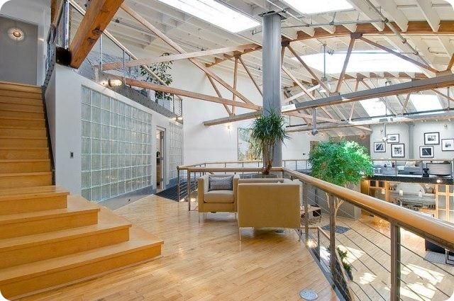 Стиль Лофт, квартира в Сан-Франциско (40 фото)