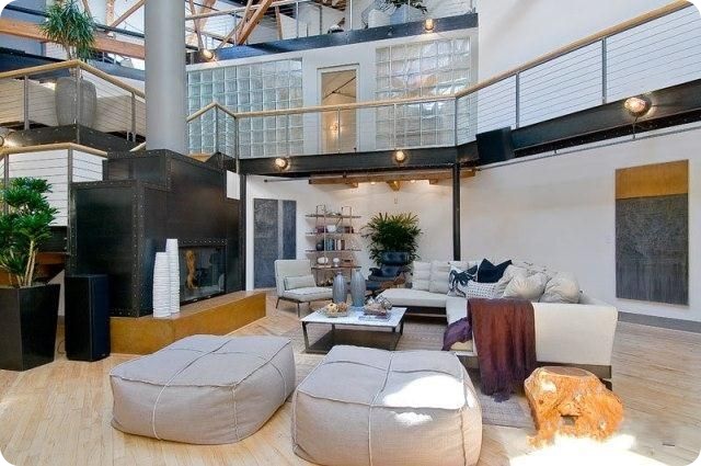Стиль Лофт, квартира в Сан-Франциско (40 фото)