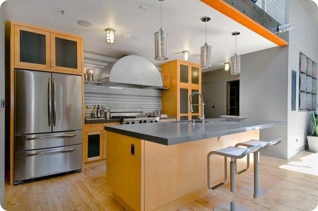 Стиль Лофт, квартира в Сан-Франциско (40 фото)