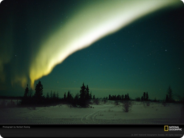 Узоры в природе полярное сияние
