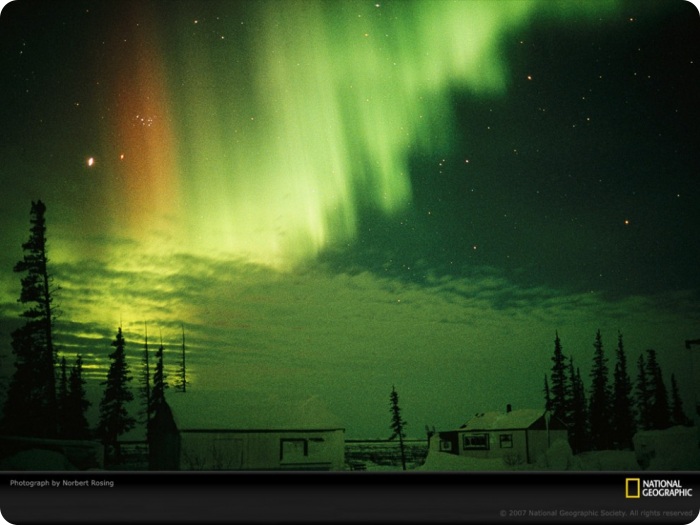 Узоры в природе полярное сияние