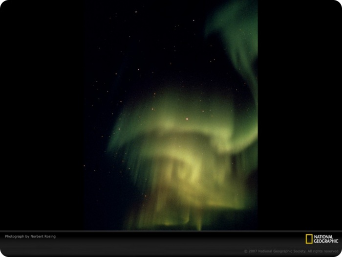 Узоры в природе полярное сияние