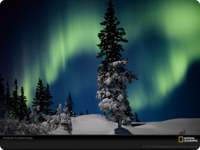 Узоры в природе полярное сияние
