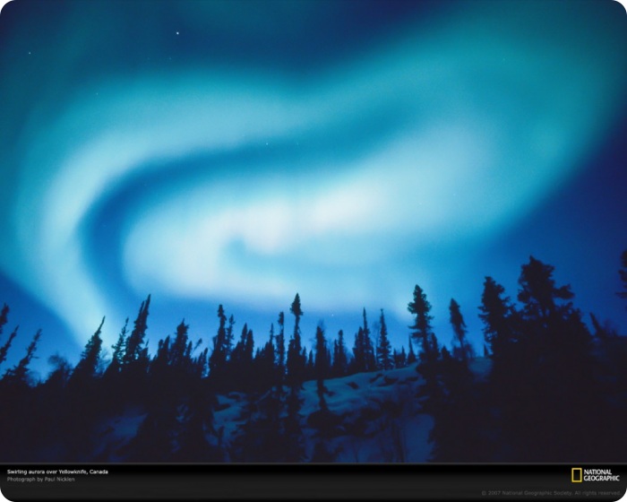 Узоры в природе полярное сияние