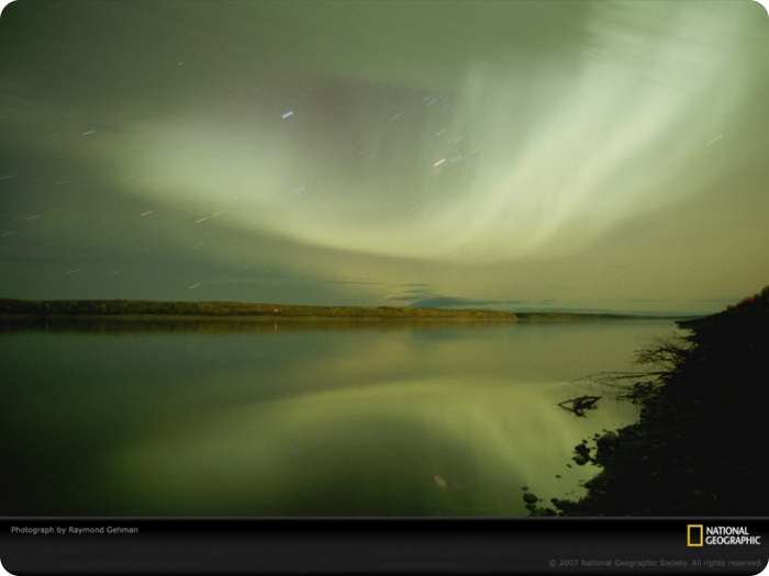 Узоры в природе полярное сияние