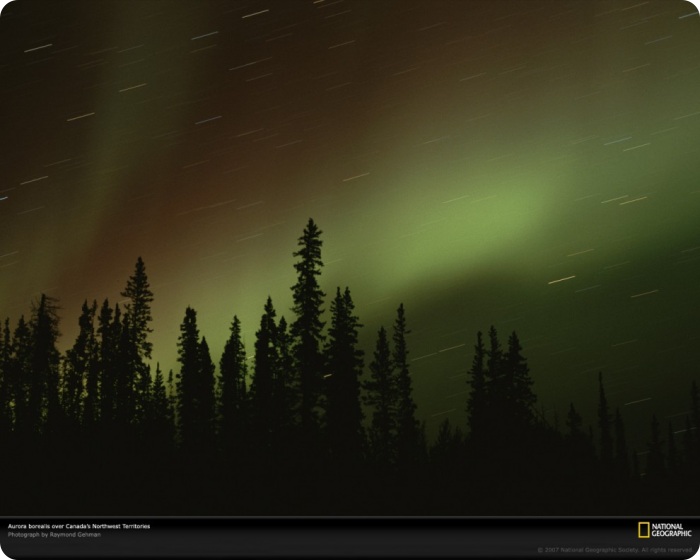 Узоры в природе полярное сияние