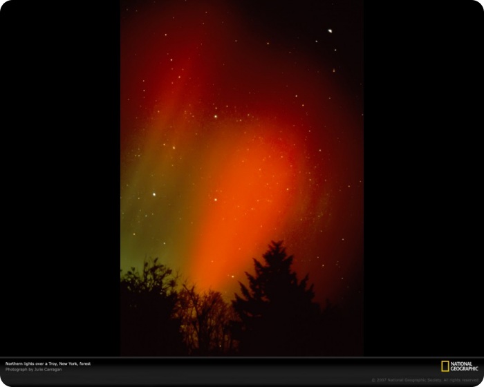 Узоры в природе полярное сияние