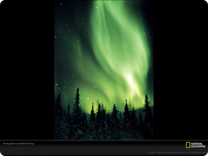 Узоры в природе полярное сияние