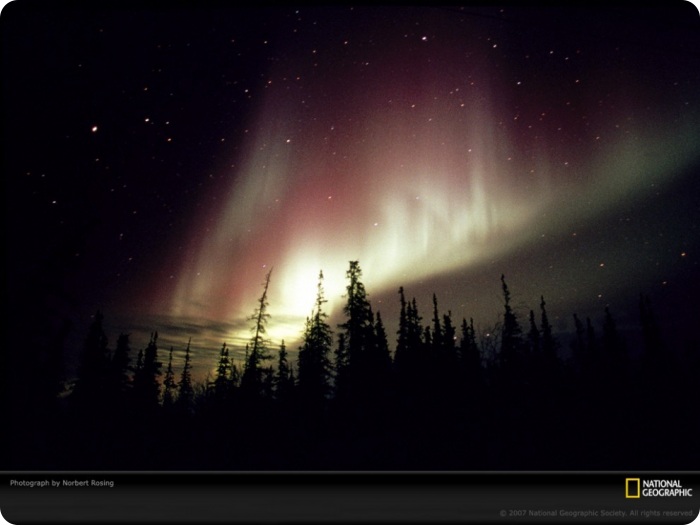 Узоры в природе полярное сияние