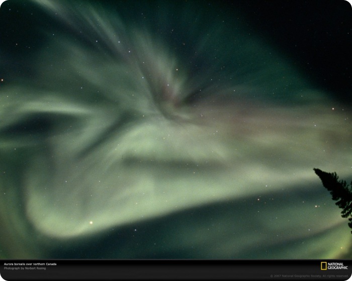 Узоры в природе полярное сияние