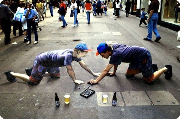 Мастера живописи на асфальте (39 фото)