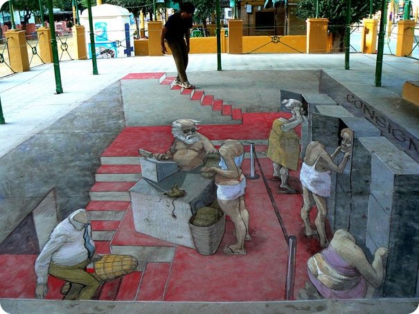 Мастера живописи на асфальте (39 фото)