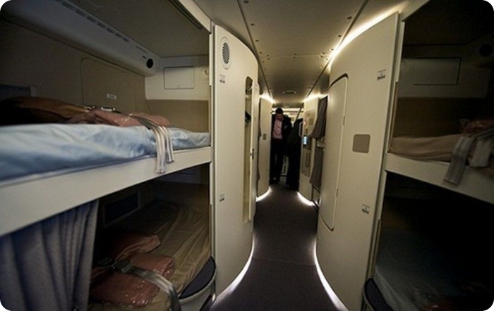 Каюты для отдыха на борту самолета (18 фото)