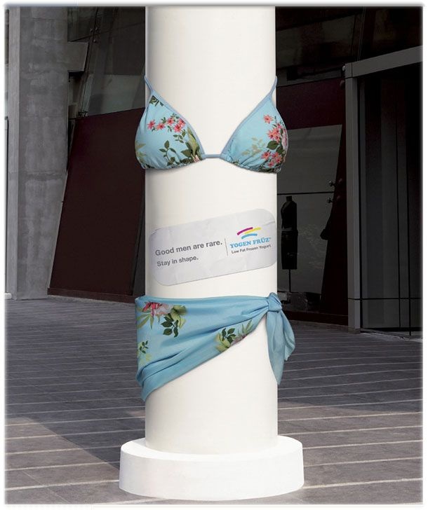 Гениальная реклама на столбах (25 фото)