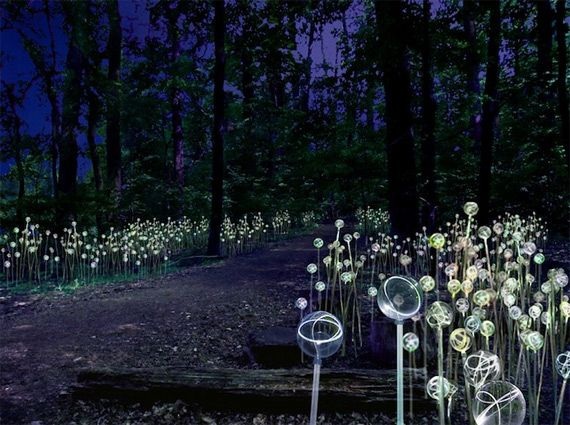 Световые инсталляции британского художника Bruce Munro (30 фото)