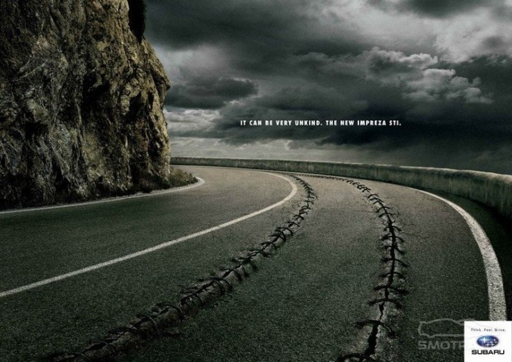 Креативная реклама автомобилей (28 фото)