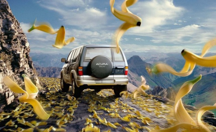 Креативная реклама автомобилей (28 фото)