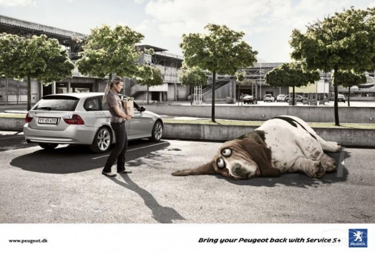 Креативная реклама автомобилей (28 фото)