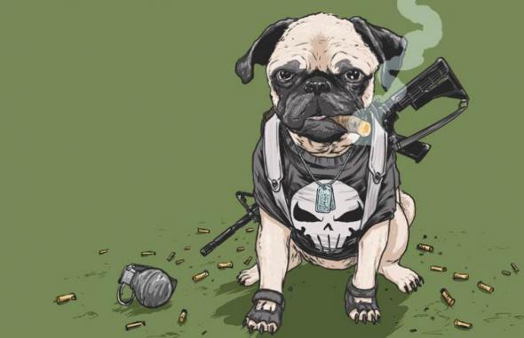 Забавные иллюстрации, на которых обычные собаки становятся супергероями