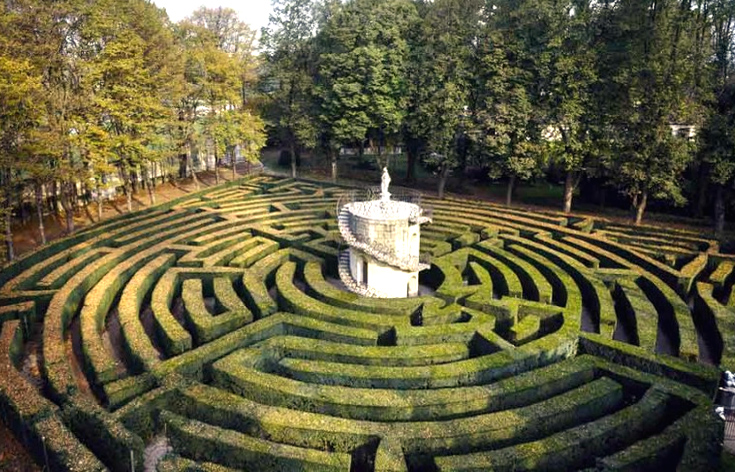 Лабиринты из живой изгороди