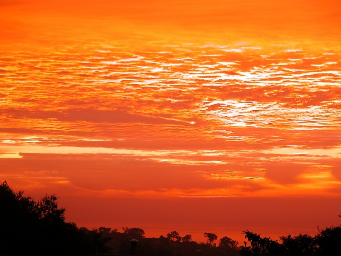 Закаты Пожар в небе