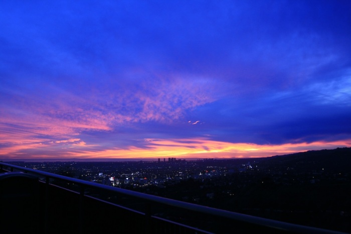 Закаты Пожар в небе