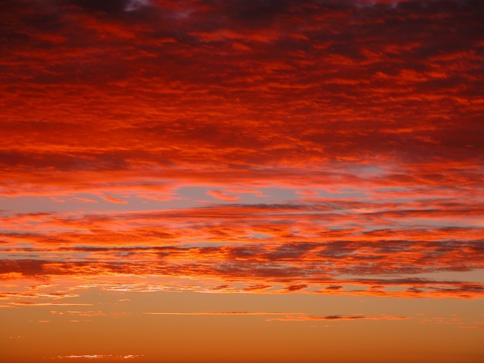Закаты Пожар в небе