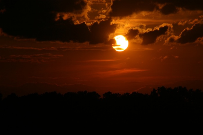 Закаты Пожар в небе