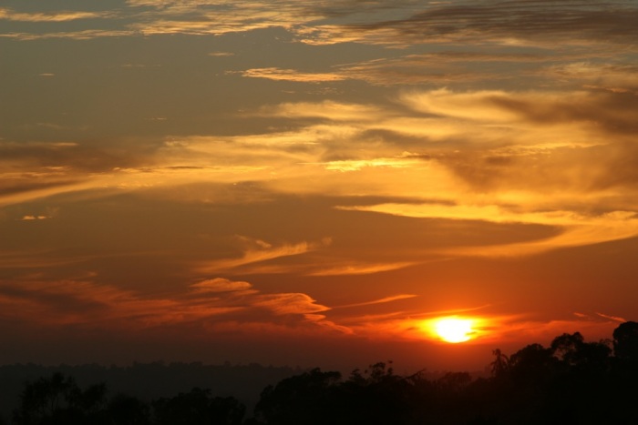 Закаты Пожар в небе