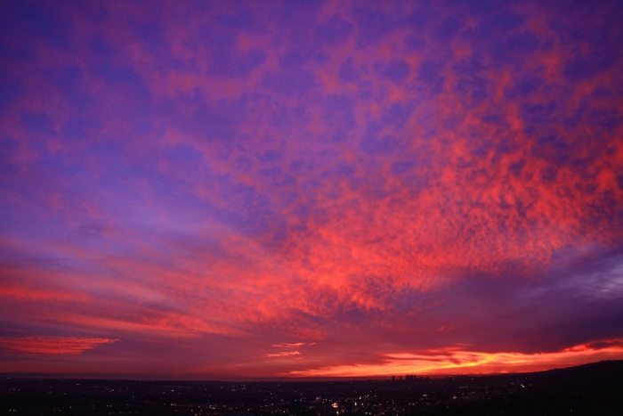 Закаты Пожар в небе
