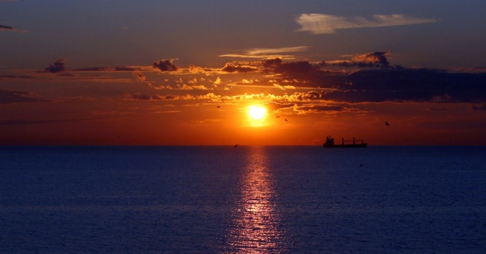 Закаты Пожар в небе