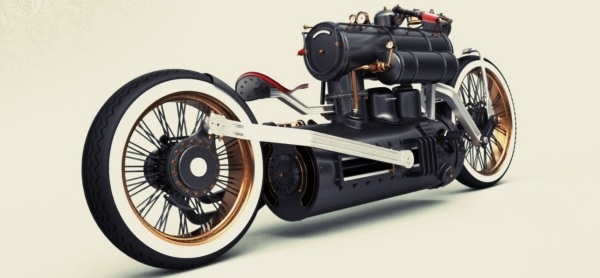 Стимпанк-мотоцикл