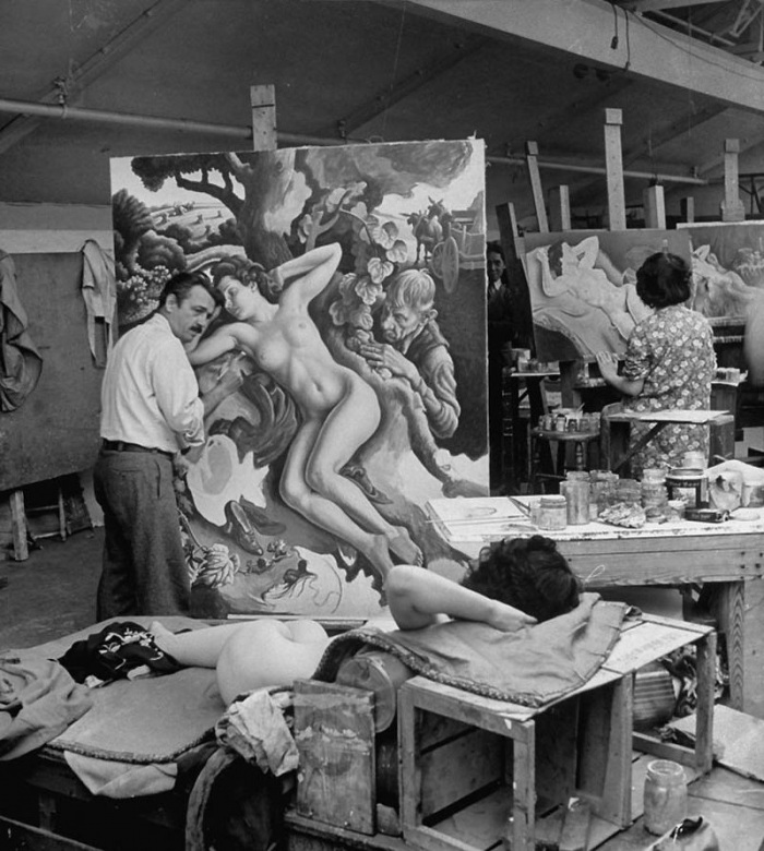 Художники и натурщицы (20 фото)