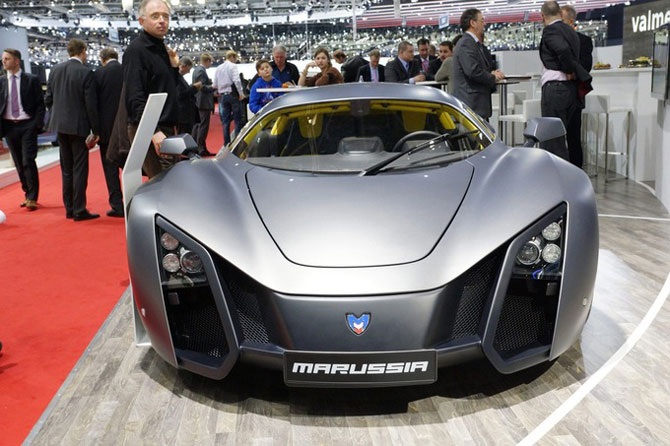 Первый российский суперкар Marussia B2 в Женеве