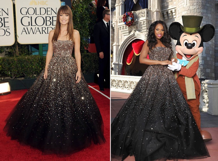 Звезды в одинаковых платьях