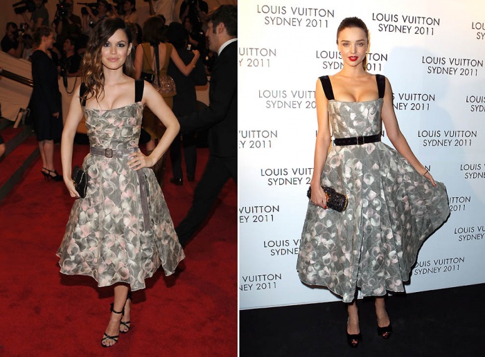 Звезды в одинаковых платьях