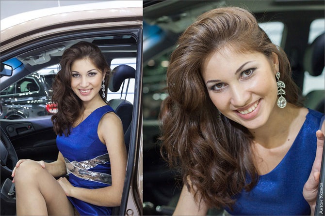 Девушки на Московском автосалоне 2012