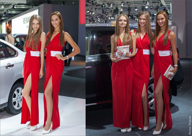 Девушки на Московском автосалоне 2012