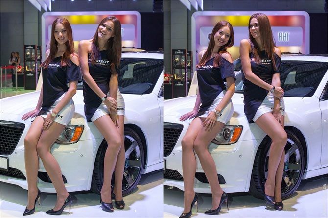 Девушки на Московском автосалоне 2012