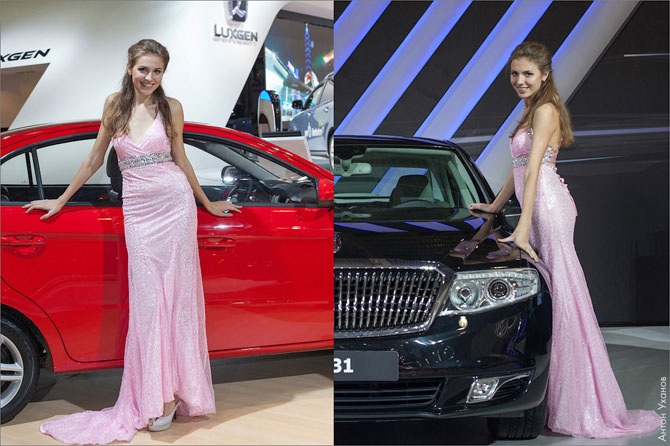 Девушки на Московском автосалоне 2012
