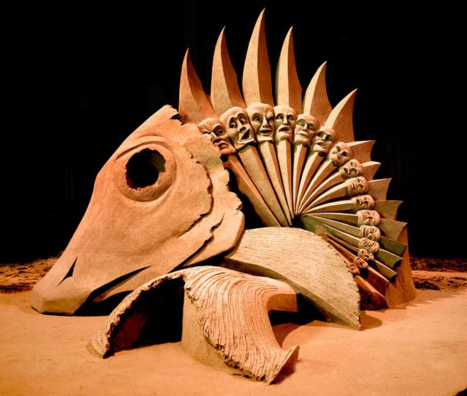 Скульптуры из песка от чемпиона мира по песочному искусству