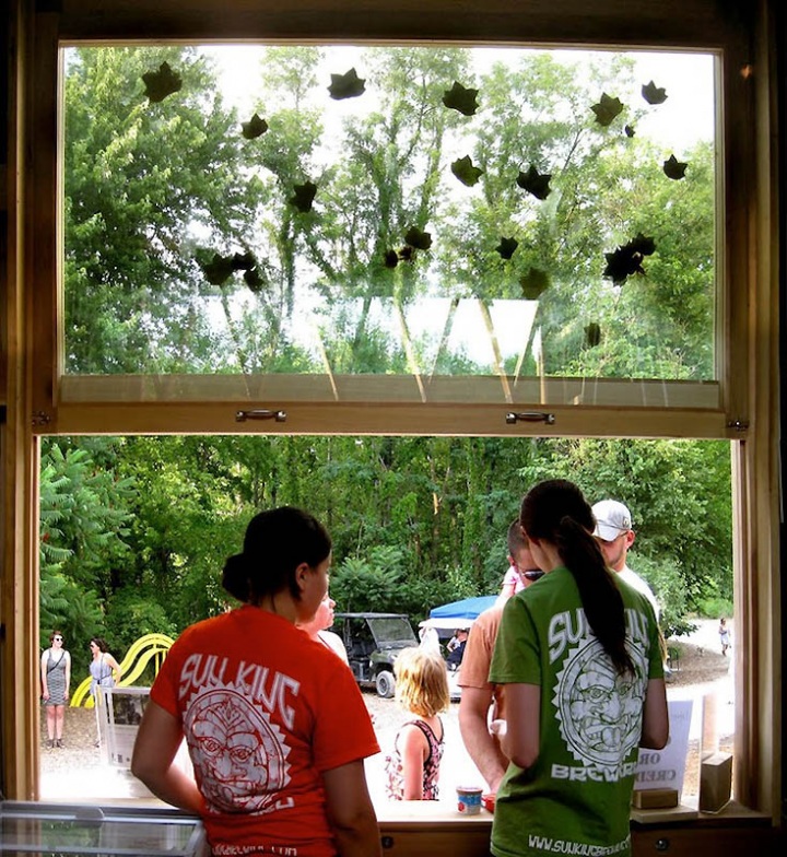 Качели из 30-метрового дерева