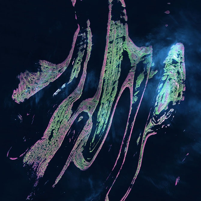 Волшебство спутниковых снимков Земли