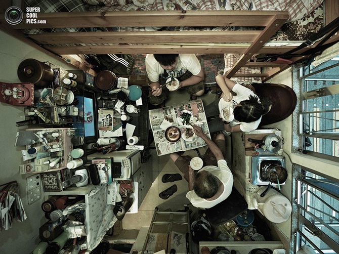 Квартиры Гонконга, вид с потолка