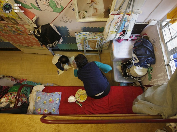 Квартиры Гонконга, вид с потолка