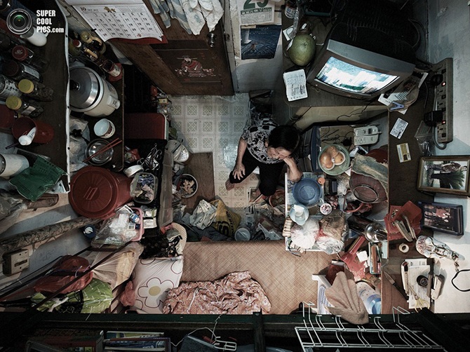 Квартиры Гонконга, вид с потолка