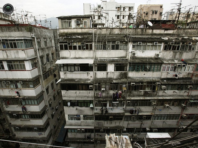 Квартиры Гонконга, вид с потолка