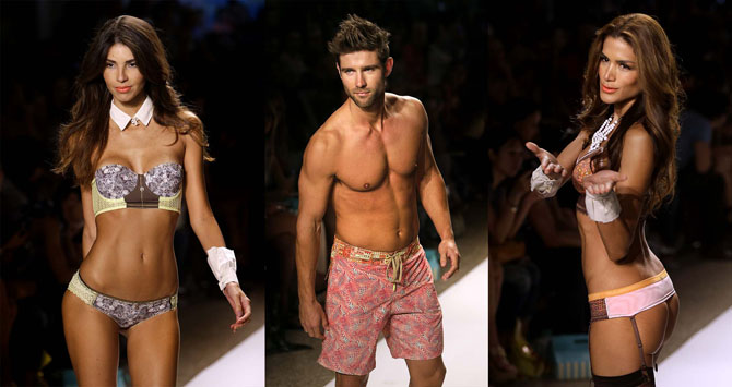 Девушки на неделе пляжной моды Mercedes-Benz 2014