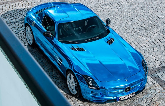 Самый мощный в мире электрокар – Mercedes SLS AMG